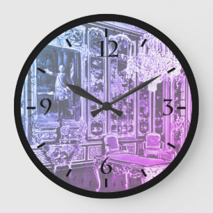 Vintage Vienna Schonbrunn palace Vieux Laque Room Large Clock