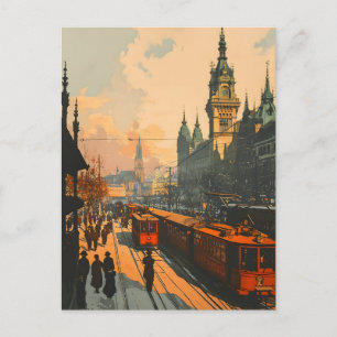 Vintage Vienna Winter Postcard