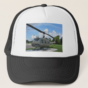 Vintage Vietnam Uh-1 Huey Military Helicopter Trucker Hat