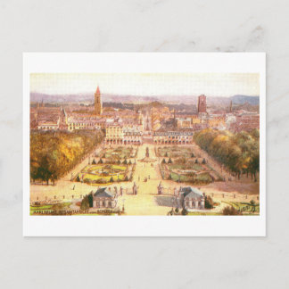 Vintage View from the Castle, Karlsruhe, Germany Postcard