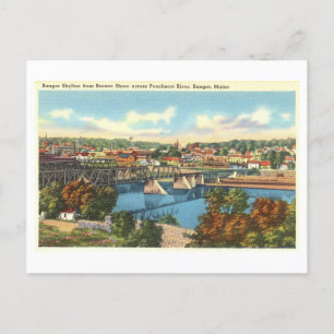 Vintage View of Bangor, Maine, Postcard