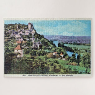 Vintage View of Castelnaud-la-Chapelle, France Jigsaw Puzzle