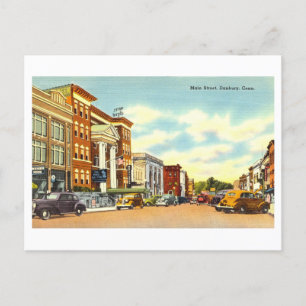 Vintage View of Danbury, Connecticut, Postcard