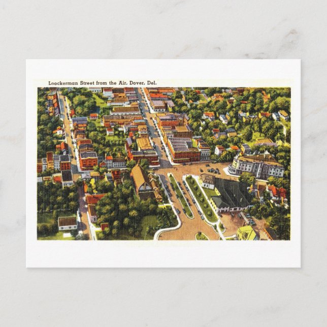 Vintage View of Dover, Delaware, Postcard (Front)
