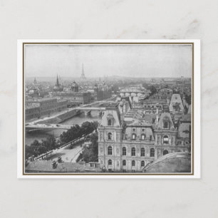 Vintage view Paris, France Postcard