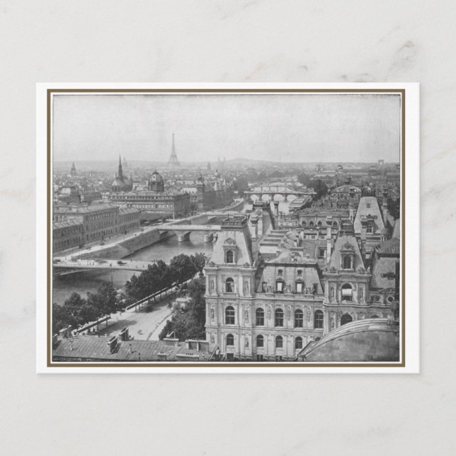 Vintage view Paris, France Postcard (Front)