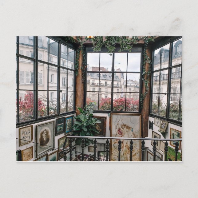 Vintage Views of Paris France Art Collection Postcard (Front)
