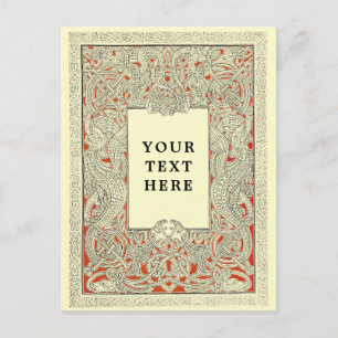 Vintage Viking Celtic Dragon Postcard