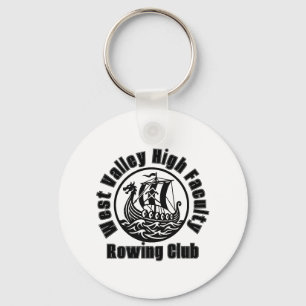 Vintage Viking Ship Faculty Rowing Club Custom Key Ring
