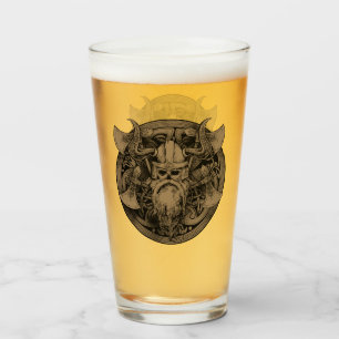 Vintage Viking Warrior Glass