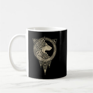 Vintage Vikings celtic mythology fenrir Wolf Coffee Mug