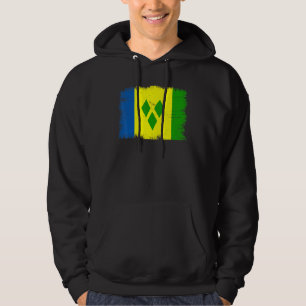 Vintage Vincent and the Grenadines Flag Saint Vinc Hoodie