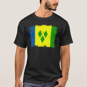 Vintage Vincent and the Grenadines Flag Saint Vinc T-Shirt