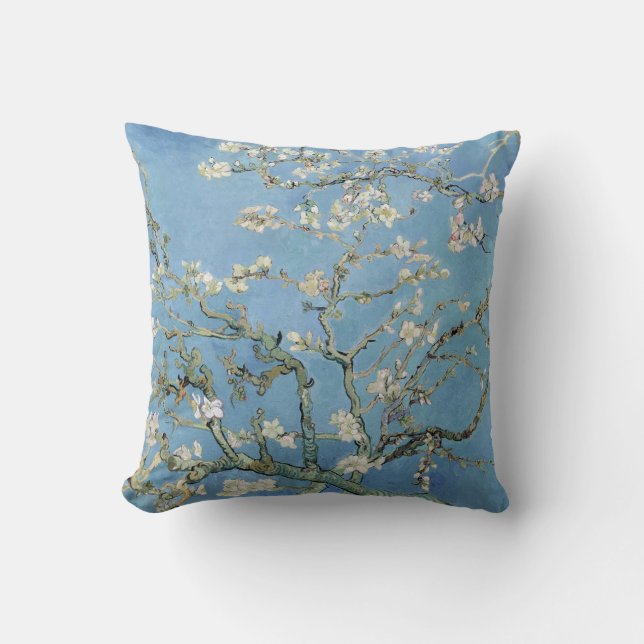 Vintage Vincent Van Gogh Almond Blossoms Cushion (Front)