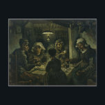 Vintage Vincent van Gogh The Potato Eaters Postcard<br><div class="desc">A beautiful print of the 1885 oil on canvas painting "The Potato Eaters" created by Vincent van Gogh and is believed to be the first eminent work of art by the artist.</div>