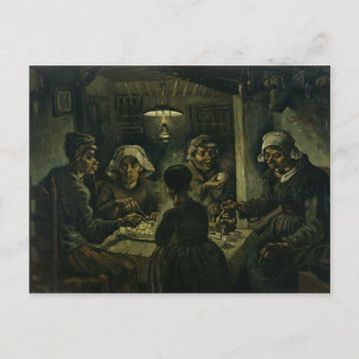Vintage Vincent van Gogh The Potato Eaters Postcard