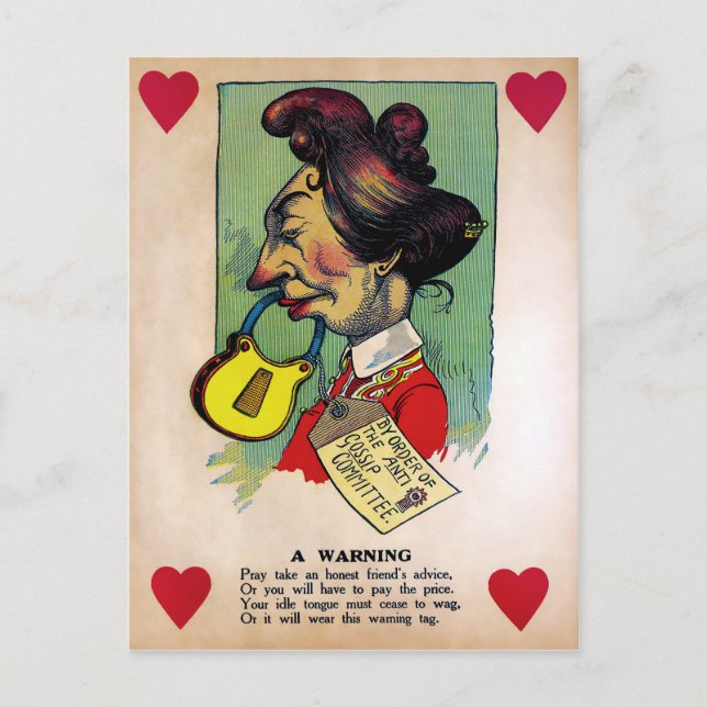 Vintage Vinegar Valentines Day Postcard (Front)