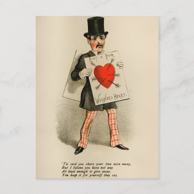 Vintage Vinegar Valentines Day Postcard (Front)