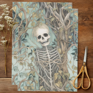 Vintage Vines and Skeleton  Tissue Paper
