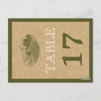 Vintage vineyard and cork wedding table number