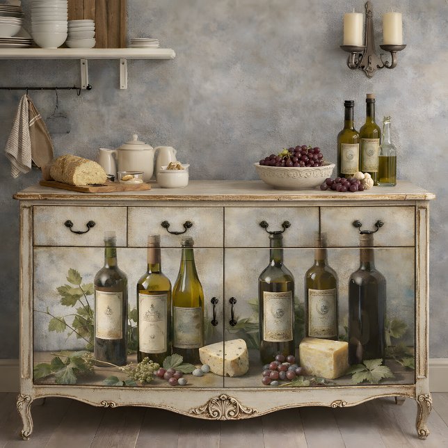 Vintage Vineyard Decoupage Tissue Paper (Vintage Vineyard Decoupage Tissue Paper Mockup)