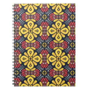 Vintage vintage seamless flower pattern notebook