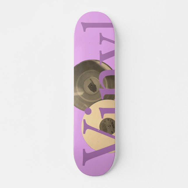 Vintage vinyl p skateboard (Front)