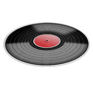 Vintage Vinyl Record Food Preparation Board