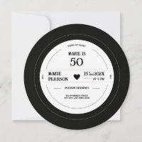 Vintage Vinyl Record Milestone Birthday