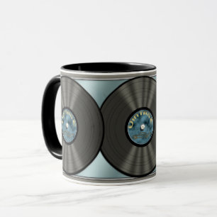 Vintage Vinyl Record Mug