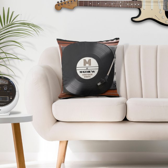 Vintage Vinyl Record Player Cushion (Creator Uploaded)