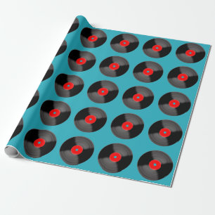 Vintage Vinyl Record Wrapping Paper