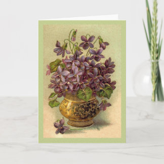 Vintage Violets Card