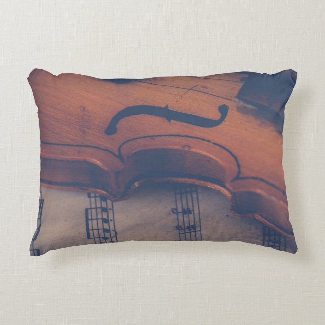 Vintage Violin Pillow (Front)
