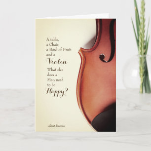 Vintage Violin Quote Card