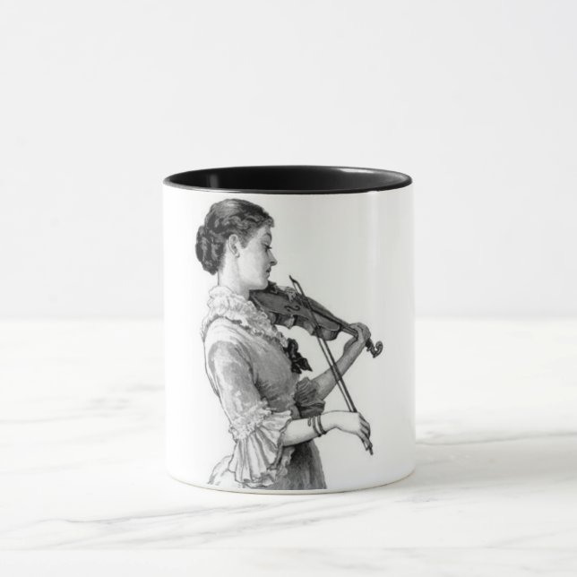 Vintage Violinist Mug (Center)