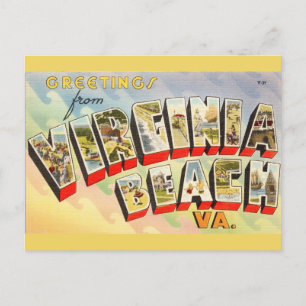 Vintage Virginia Beach Postcard