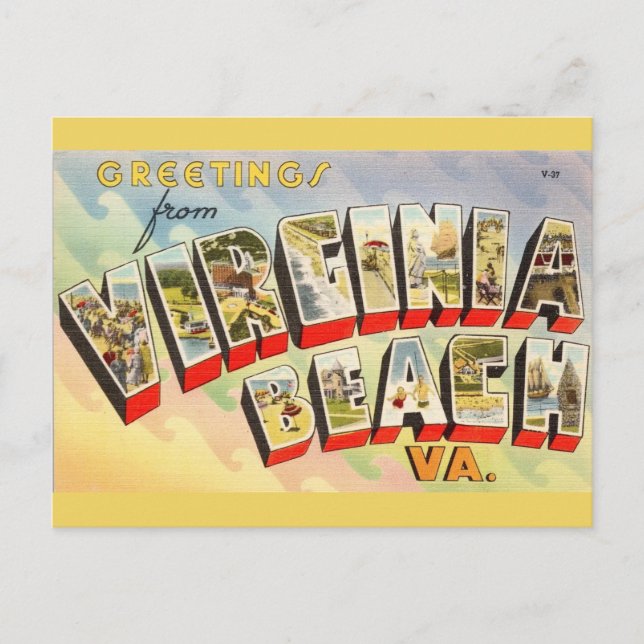 Vintage Virginia Beach Postcard (Front)