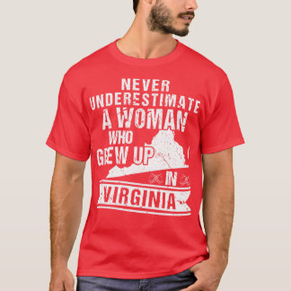 Vintage Virginia Map Woman T-Shirt