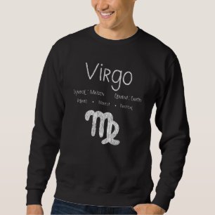 Vintage Virgo Star Sign Horoscope Birthday Gift Sweatshirt
