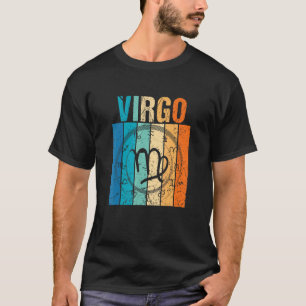 Vintage Virgo Zodiac Awesome Zodiac Symbol Sign 1 T-Shirt