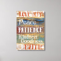 Vintage Virtues Inspirational Rustic Typography