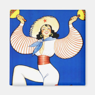 Vintage Visit Cuba Magnet