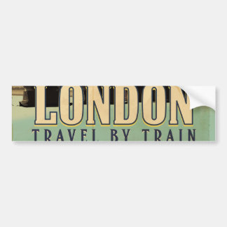 Vintage Visit London poster Bumper Sticker
