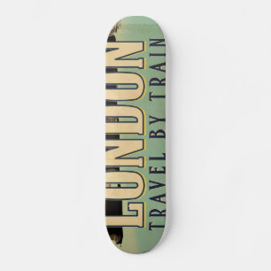 Vintage Visit London poster Skateboard