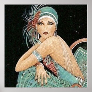 VINTAGE VIXEN - CANVAS EFFECT ON POSTER - DECOR