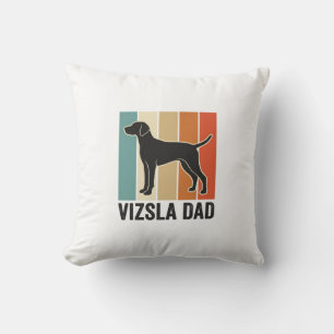Vintage Vizsla Dad Dog Lover Shirt Design_1 Cushion