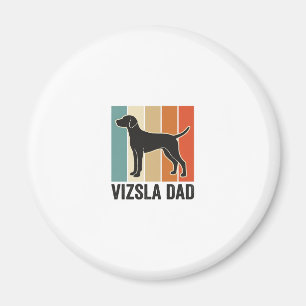 Vintage Vizsla Dad Dog Lover Shirt Design_1 Magnet