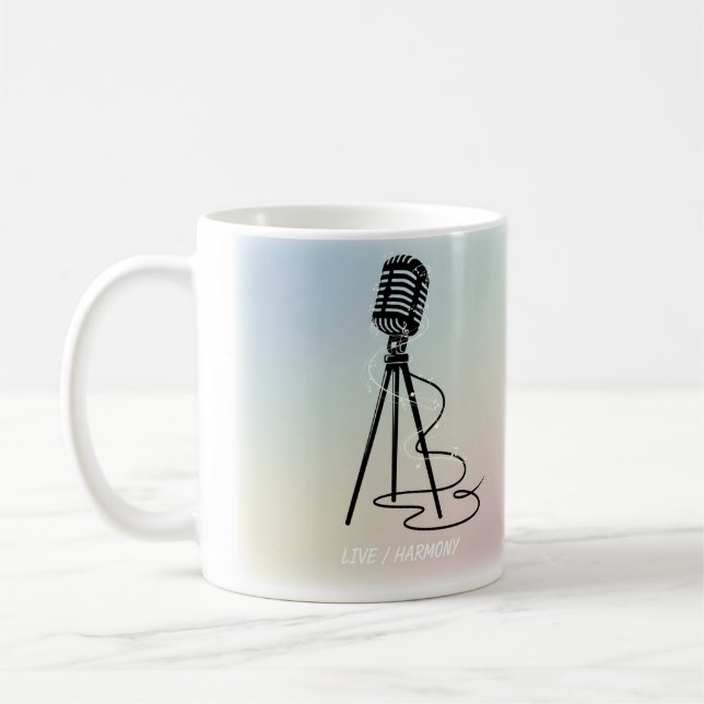 Vintage Vocal Lines Coffee Mug (Left)