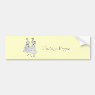 Vintage Vogue Bumper Sticker